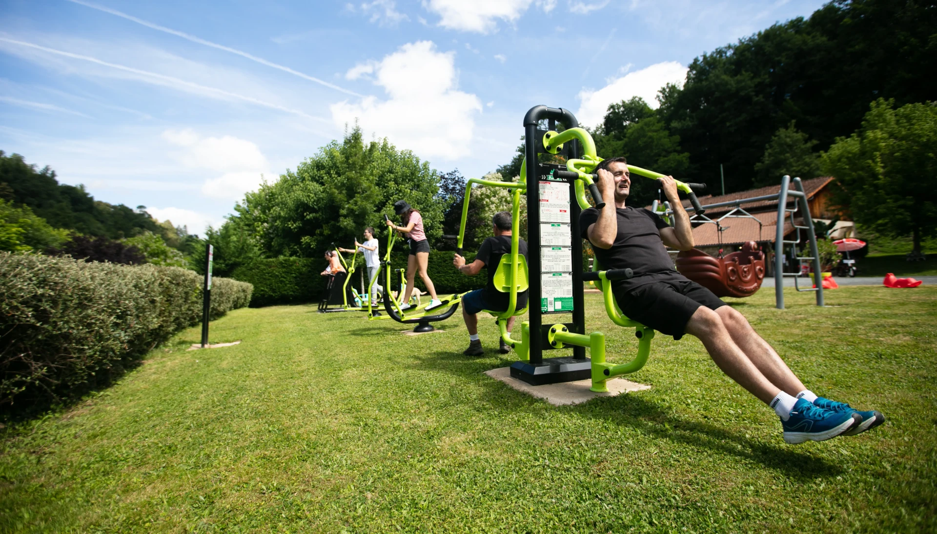 Ontspannings- en sportruimte op camping La Chatonnière
